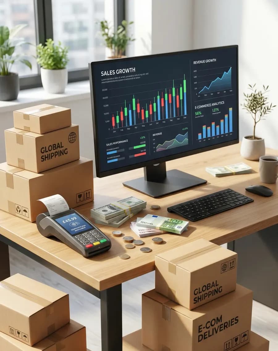 Online shopping on a smartphone — e-commerce marketing for Dubai stores
